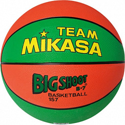 Баскетбольный мяч MIKASA 157-GO р.7 зелено-оранжевый